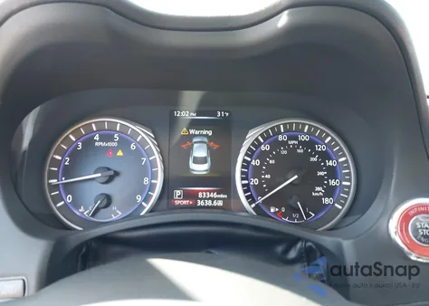 2017 Infiniti Q50 3.0T Red Sport 400 z USA, uszkodzony, nr VIN JN1FV7AP6HM851114